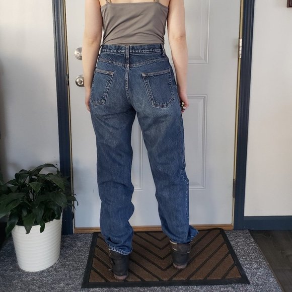 90s‎ J Crew Button Fly Mom Jeans - Picture 3 of 4